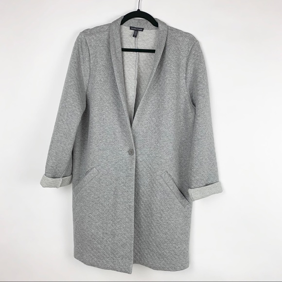 EILEEN FISHER Quilted Jersey Stand Collar Jacket - Picture 2 of 7